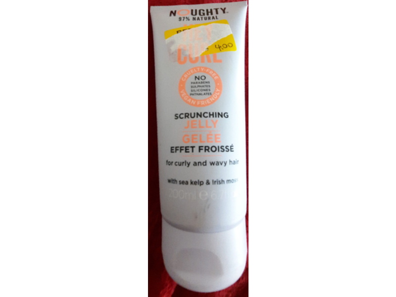 Noughty Hey Curl Scrunching Jelly, Sea Kelp & Irish Moss, 6.7 fl oz/200 mL