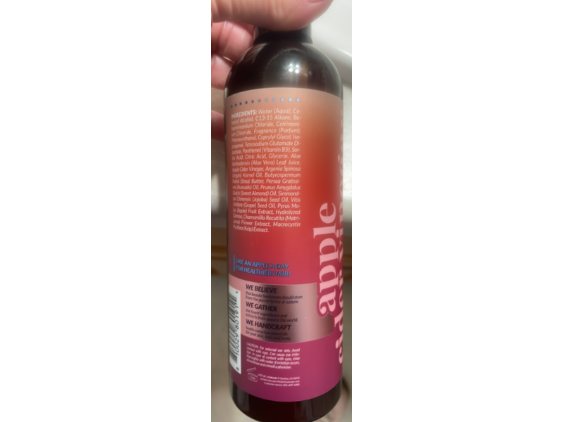 ArtNaturals Leave-In Conditioner, Apple Cider Vinegar, 12 fl oz/355 mL