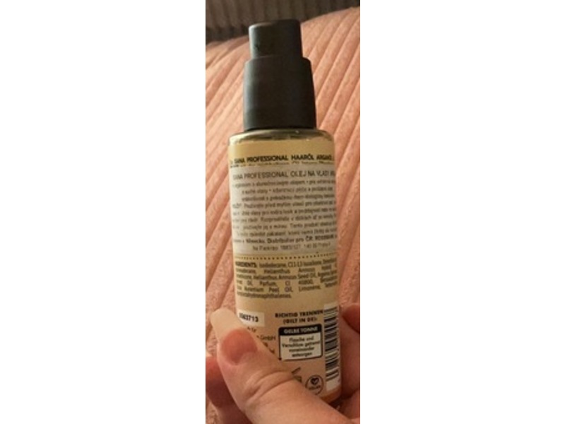 Rossmann Isana Professional Hair Oil, Argan Oil + Sunflower Oil, 100 mL