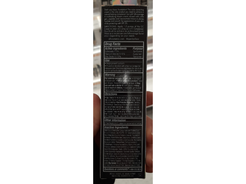 e.l.f Camo CC Cream, SPF 30, Light 240, 1.05 oz/30 g