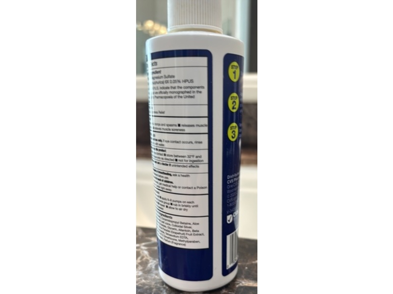 CVS Health Muscle Relief Spray, Magnesium Sulfate, 7.1 fl oz/210 mL