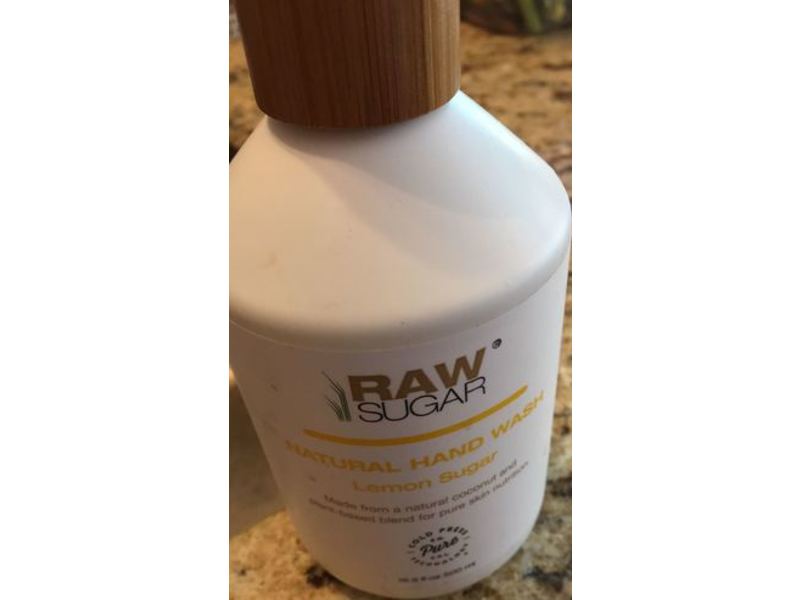 Raw Sugar Natural Hand Wash, Lemon Sugar, 16.9 fl oz/500 mL