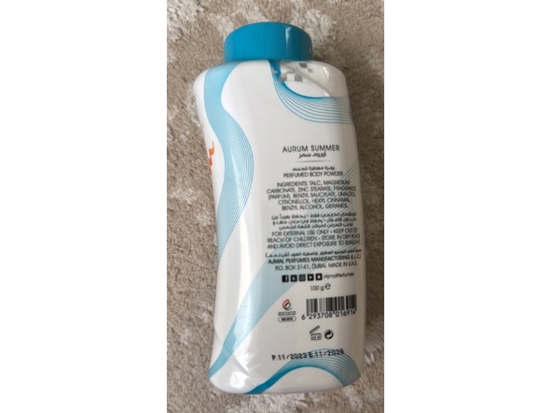 Ajmal Aurum Summer Perfumed Body Powder, 100 g