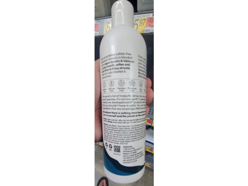 Earth Smooth & Shine Shampoo, 12.0 fl oz/355 mL