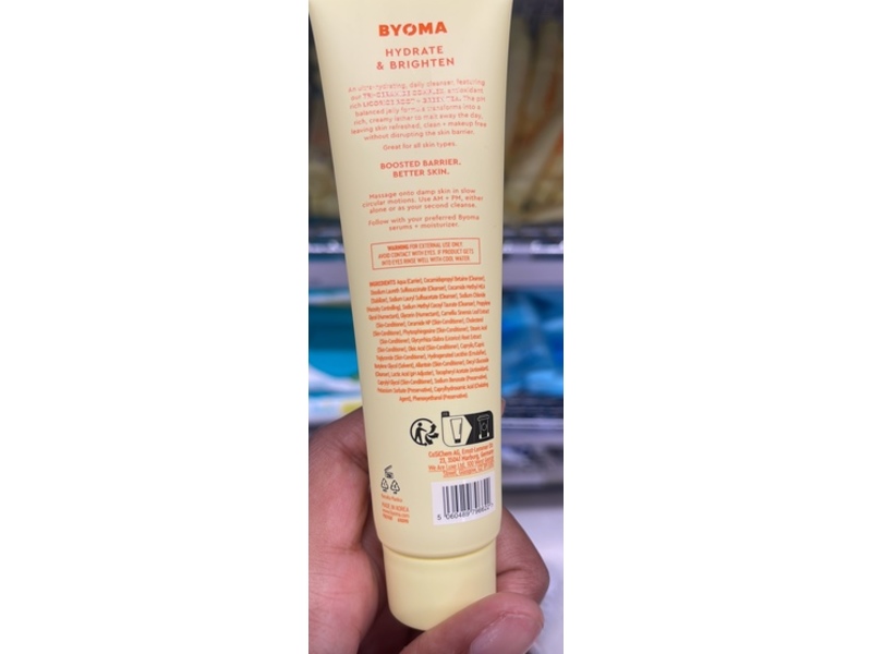 Byoma Creamy Jelly Cleanser, 2.02 fl oz/60 mL