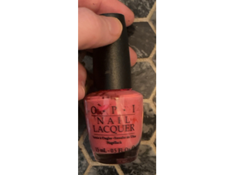 O.P.I Nail Lacquer, Strawberry Margarita, 0.5 fl oz/15 mL