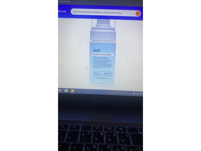 Dear Klairs Rich Moist Foaming Cleanser, Moisturizing & Smoothing Care, 3 4 fl oz/100 mL