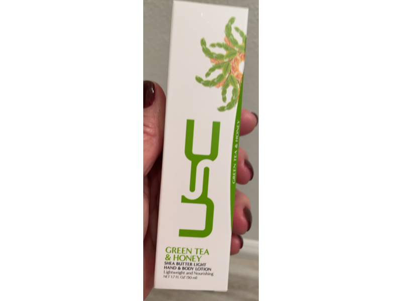 Uscrysial Beauty Shea Butter Light Hand & Body Lotion, Green Tea & Honey, 1.7 fl oz/50 mL