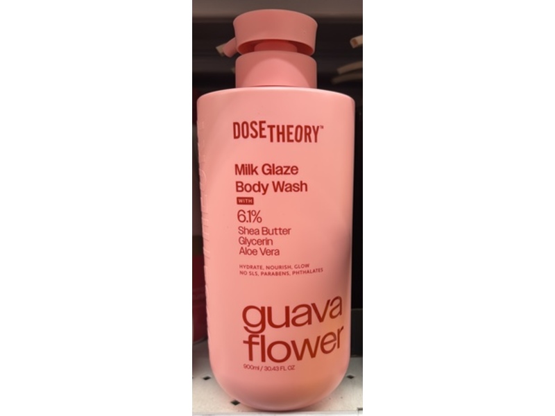 DoseTheory Milk Glaze Body Wash, Guava Flower, 30.43 fl oz/900 mL