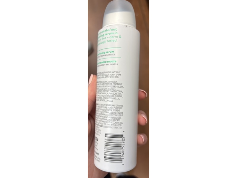 Dove Whole Body Deo Deodorant Spray, Morning Dew, 4 oz/113 g