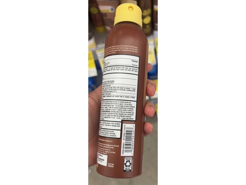 Walgreens Premium Moisturizing Continuous Spray Sunscreen, SPF 50, 6 oz/170 g