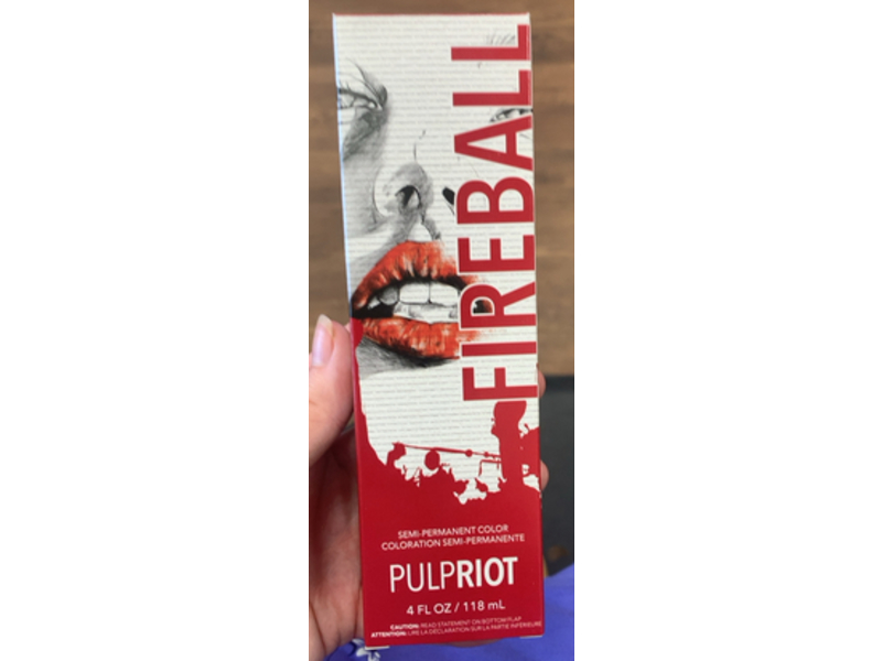 Pulp Riot Semi-Permanent Color, Fireball Red, 4 fl oz/118 mL