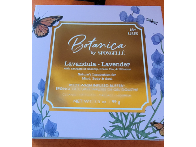 Botanica By Spongelle Infused Buffer Body Wash, Lavender, 3.5 oz/99 g
