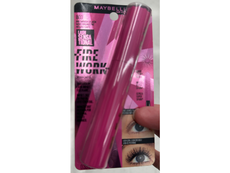 Maybelline New York Lash Sensational Firework Washable Mascara, Brownish Black, 0.33 fl oz/10 mL