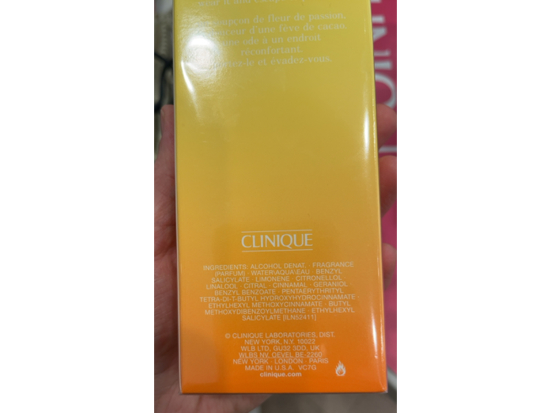 Clinique Limited Edition Eau De Parfum, Happy In Paradise, 3.4 fl oz/100 mL