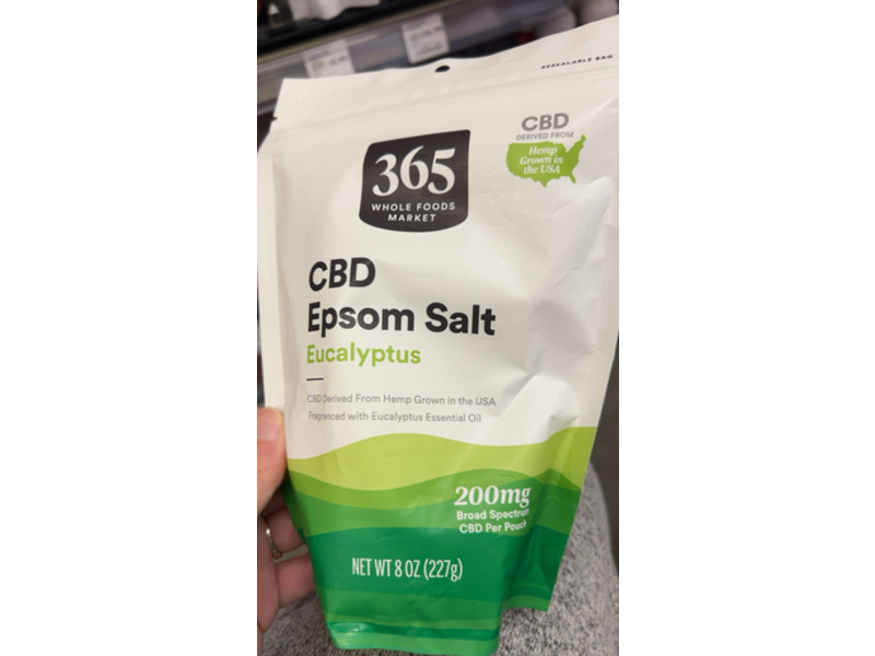 365 Whole Foods Market CBD Epsom Salt, Eucalyptus, 8 oz/227 g