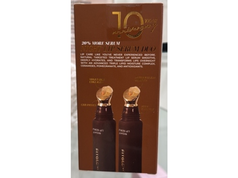 Fitglow Beauty Night Lip Serum Duo, 0.42 fl oz/12 g