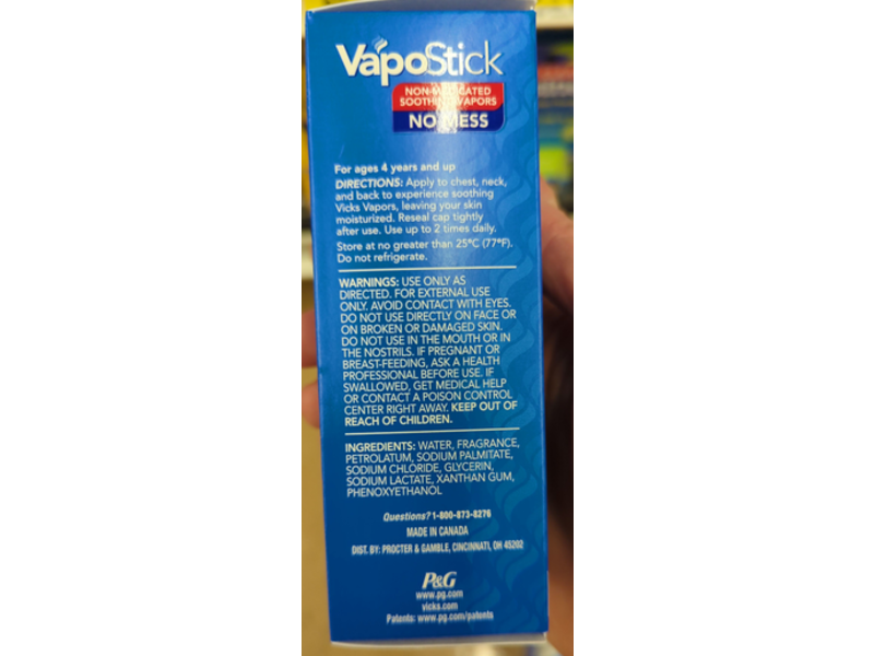 Vicks Vapo Stick, No Mess, 1.25 oz/35 g