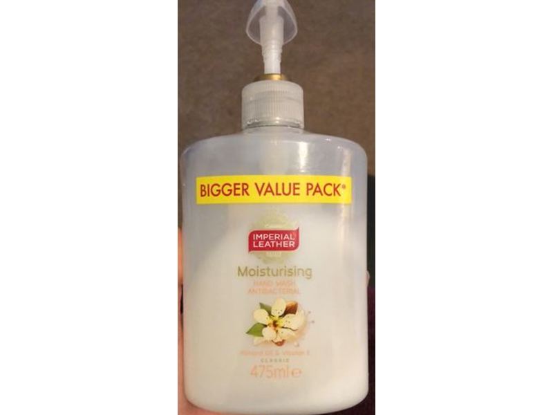 Imperial Leather Moisturising Antibacterial Hand Wash, Almond Oil & Vitamin E, 475 mL