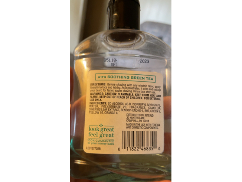 Daylogic Electric Razor Pre-Shave, Green Tea, 7 fl oz/207 mL