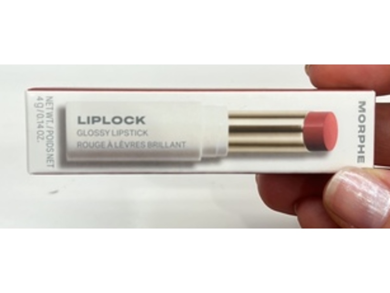 Morphe Liplock Glossy Lipstick, Heart-Riveting, 0.14 oz/4 g