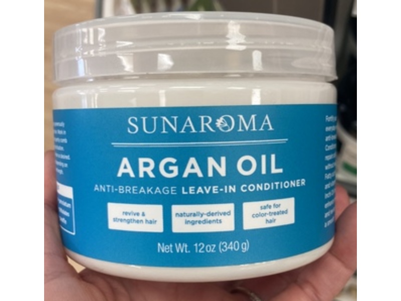 Sunaroma Anti-Breakage Leave-In Conditioner, Argan Oil, 12 oz/340 g