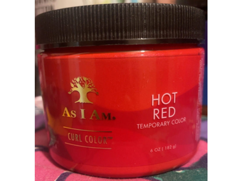 As I Am Curl Temporary Color, Hot Red, 6 oz/182 g