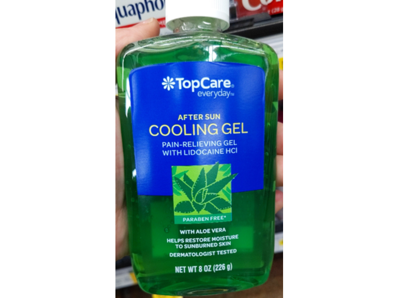 Topcare After Sun Cooling Gel, Aloe Vera, 8 oz/226 g