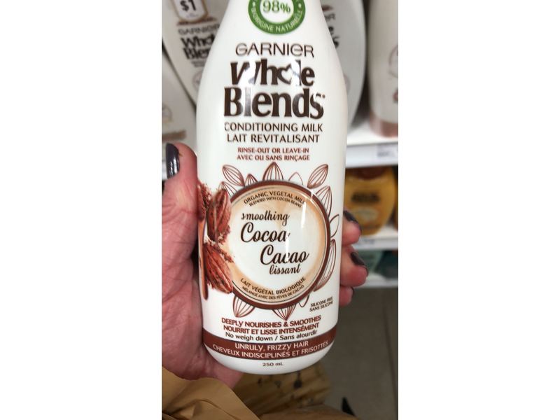 Garnier Whole Blends Conditioning Milk Smoothing Cocoa, 250 mL