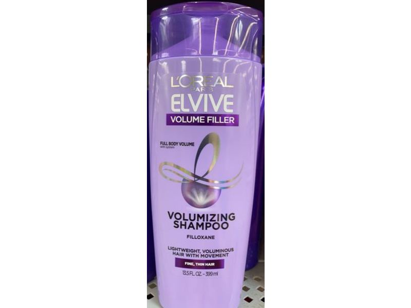 L'Oreal Paris Elvive Volume Filler Volumizing Shampoo, 13.5 fl oz/399 mL