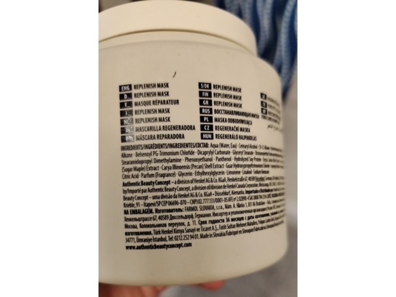 Authentic Beauty Concept Replenish Mask, 500 mL