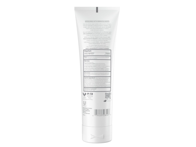 Dove Derma Scalp Anti-Dandruff Conditioner, Pyrithione ZInc, 9 fl oz