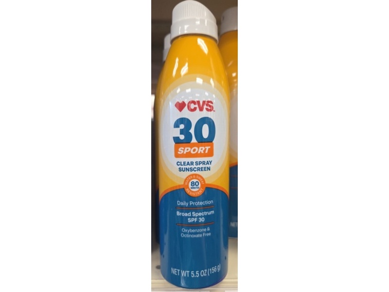 CVS Sport Clear Spray Sunscreen, SPF 30, 5.5 oz/156 g