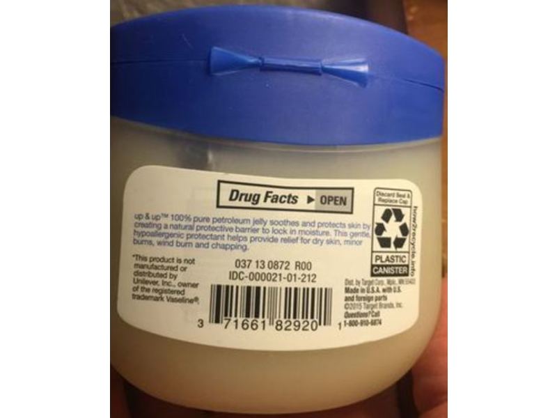 Up & Up Skin Protectant 100% Pure Petroleum Jelly, 7.5 oz/212 g