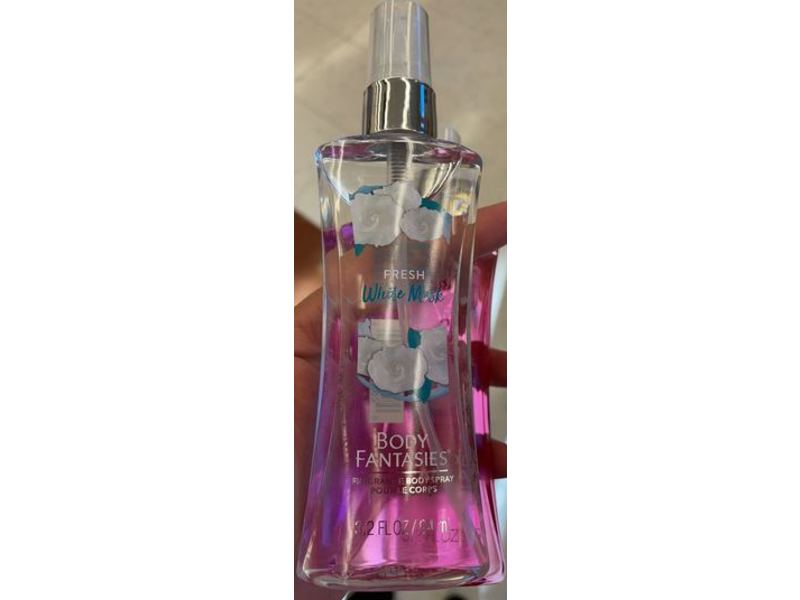 Body Fantasies Fragrance Body Spray, Fresh White Musk, 3.2 fl oz/94 mL
