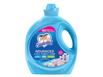 Suavitel Advanced 3-in-1 Fabric Conditioner, Field Flowers, 280 Loads, 160 fl oz/4.7 L