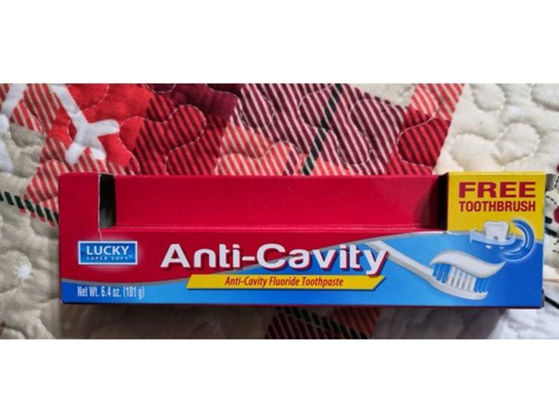 Lucky Super Soft Anti-Cavity Fluoride Toothpaste, 6.4 oz/181 g