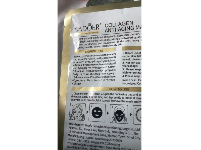 Sadoer Collagen Face Mask, 25 g