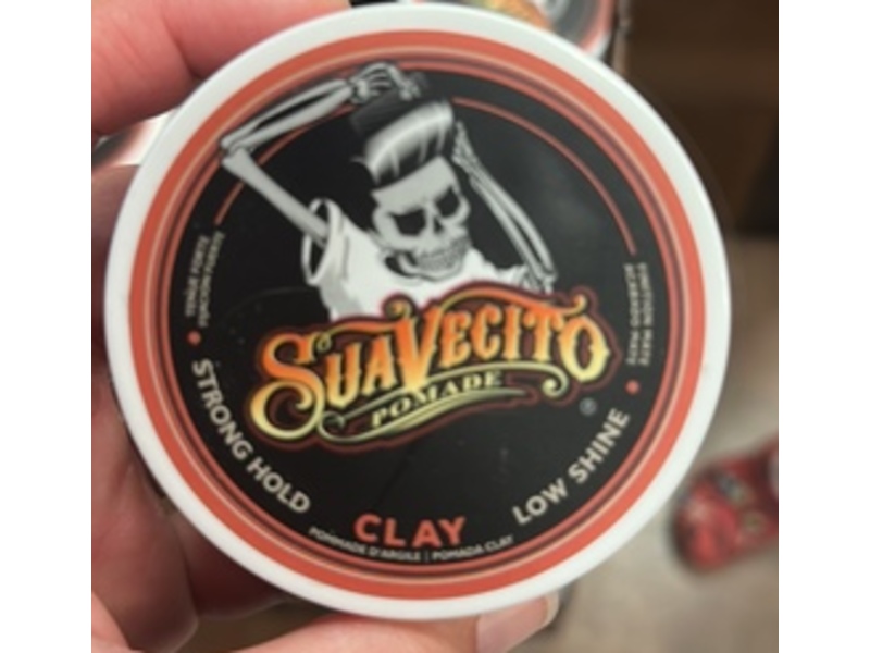 Suavecito Pomade Clay, Strong Hold, 2.3 oz/65 g