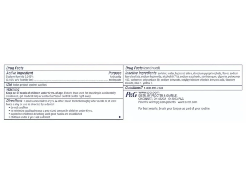 Crest Complete + Scope Outlast Ultra Toothpaste, 6.3 oz/178 g, Pack Of 5