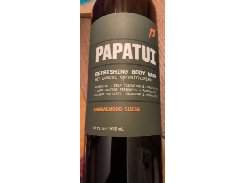 Papatui Refreshing Body Wash, Sandalwood Suede, 18 fl oz/532 mL