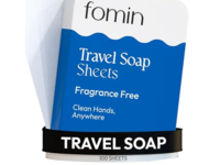 Fomin Travel Soap Sheets, Fragrance Free, 1.55 oz/44 g, 100 Count - thumbnail 1