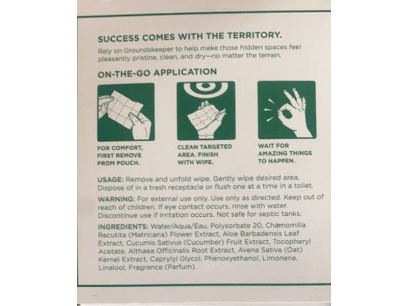 Grounds Keeper One Wipe Charlies, Fresh & Tingly Peppermint, 20 Counts