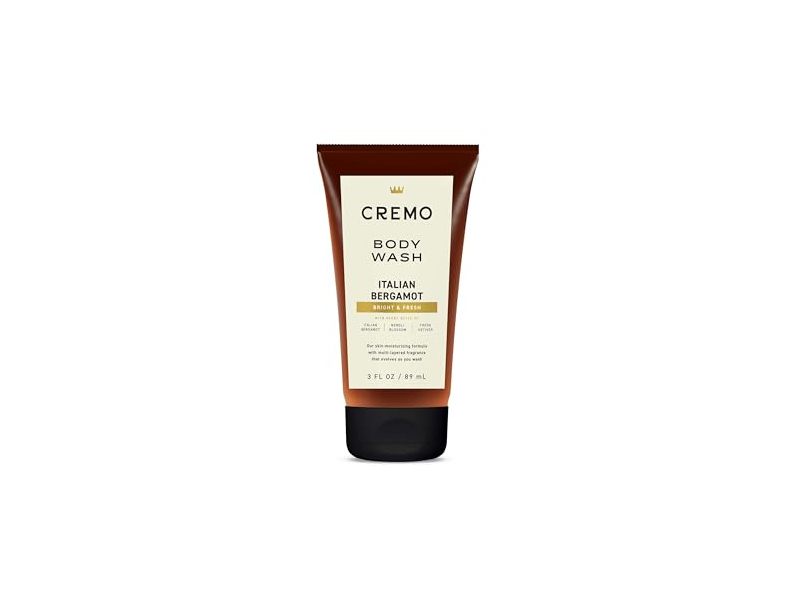 Cremo Bright & Fresh Body Wash, Italian Bergamot, 3 fl oz/89 mL
