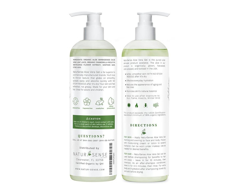 NaturSense Aloe Vera Gel, 12 fl oz/355 mL