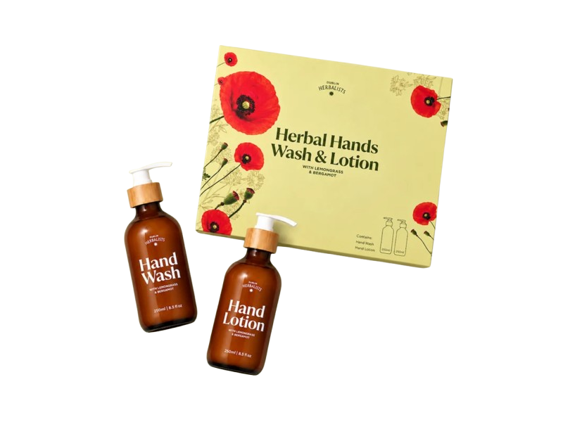Dublin Herbalist Herbal Hands Wash & Lotion Set, Lemongrass & Bergamot
