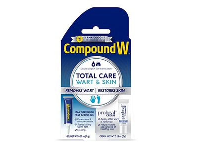 Compound W Total Care Wart & Skin Max Strength Fast Acting Gel & Proheal Cream, 0.25 oz/7 g, Set of 2