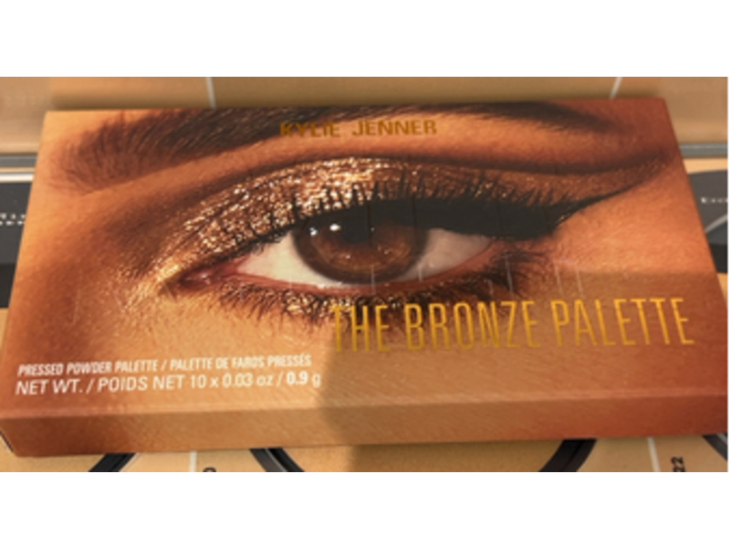 Kylie Jenner The Bronze Pressed Powder Eye Shawdow Palette, 0.03 oz/0.9 g