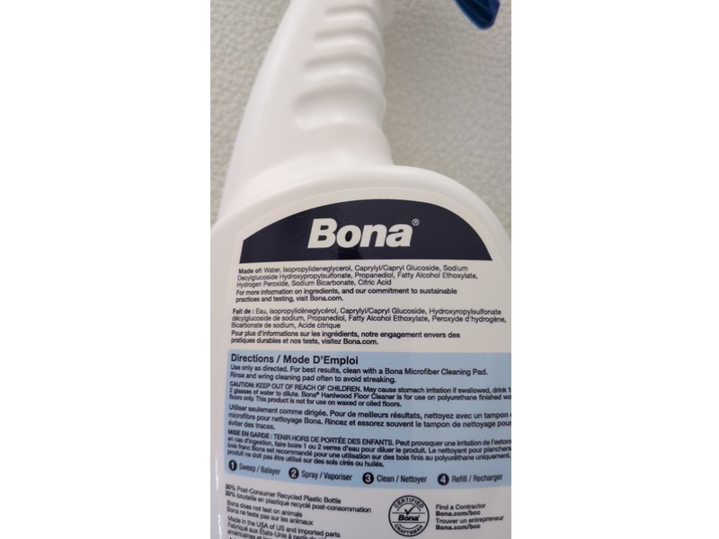 Bona Hardwood Floor Cleaner, 32 fl oz/946 mL