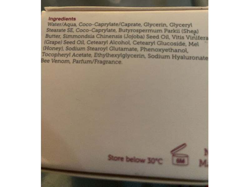 Manuka Lane Bee Venom Face Lift Cream, Vitamin E, Manuka Honey, 1.69 fl oz/50 mL